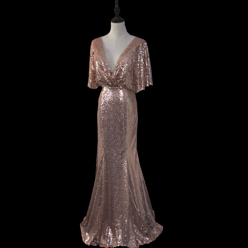rose gold dresses for wedding guest